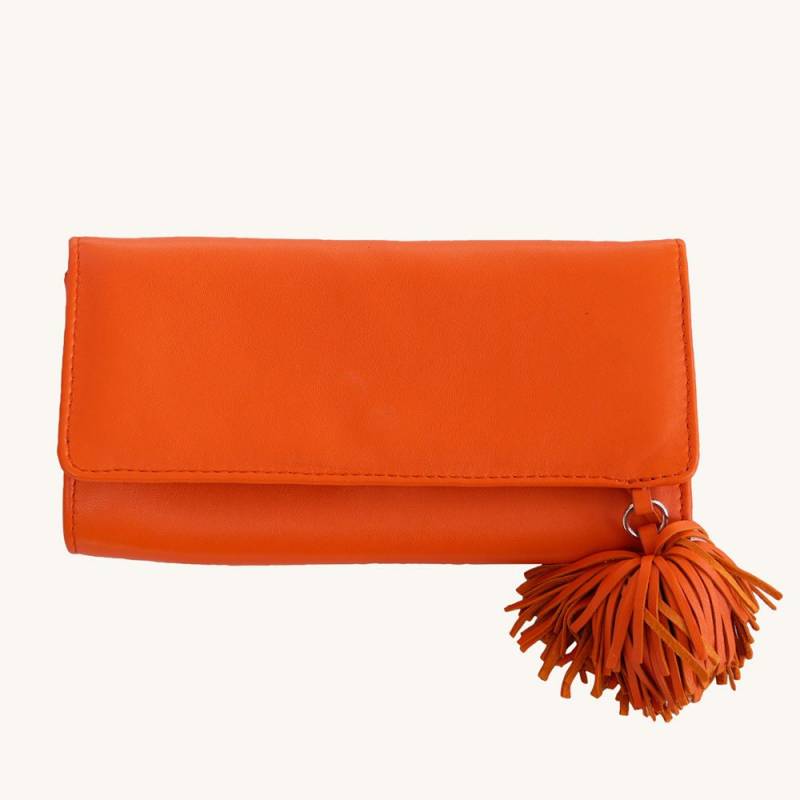 Noor Geldbörse Sunrise Orange | Superweiches Ziegenleder - Handschuhweiches Ziegenleder von YVESHamburg