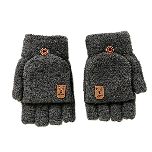 YVIIWL Fingerlose Thermo Handschuhe Flauschige Touchscreen Winter Warme Herren Damen Kinder Fahrrad Mtb Arthrose von YVIIWL