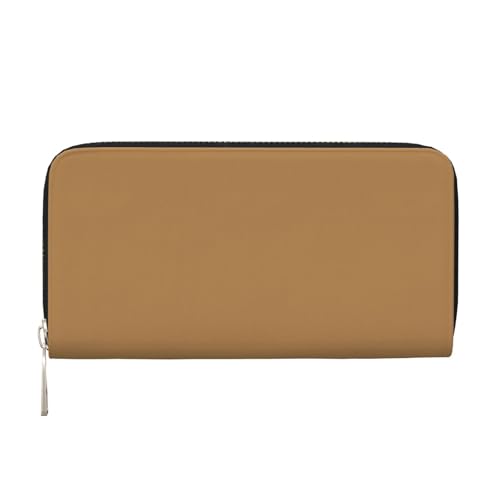 YVNKHKU Geldbörse mit Geldscheinklammer für Herren und Damen, PU-Leder, mehrere Fächer, ideal für Bargeld und Karten, Braun, Schwarz, Einheitsgröße von YVNKHKU