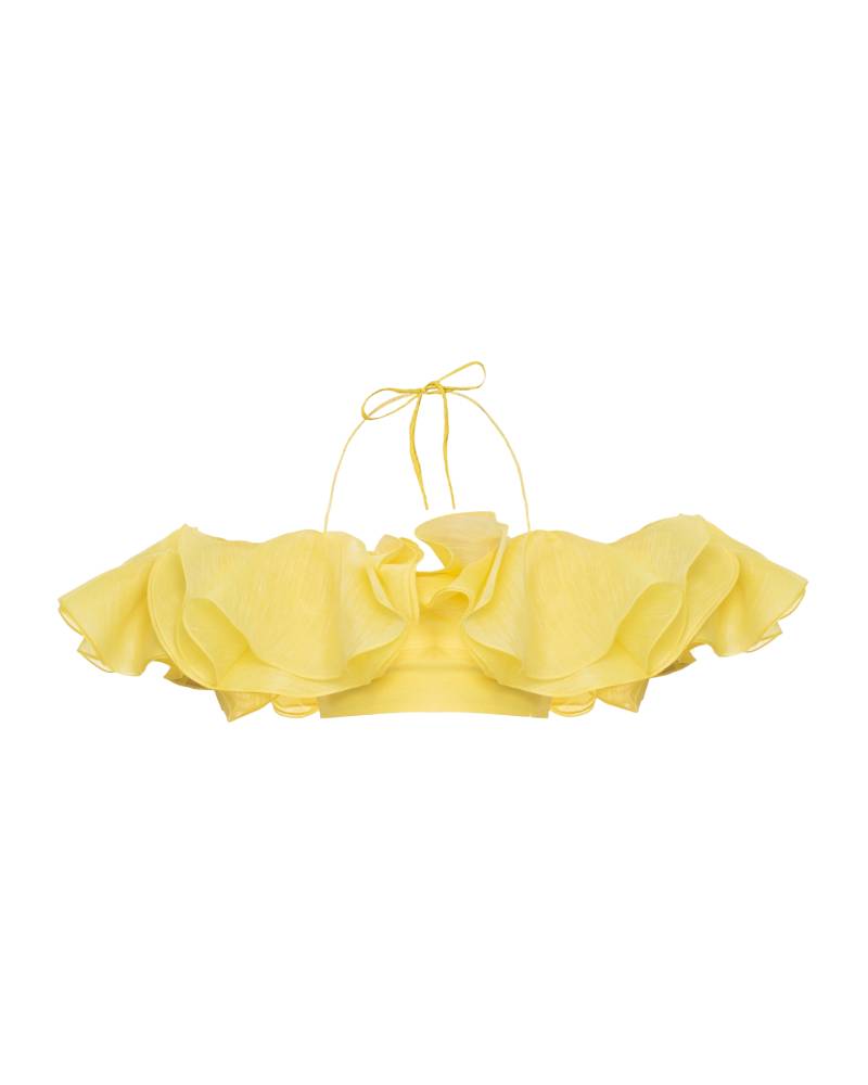 YVON | Myosotis top | Women's Yellow Crop tops von YVON