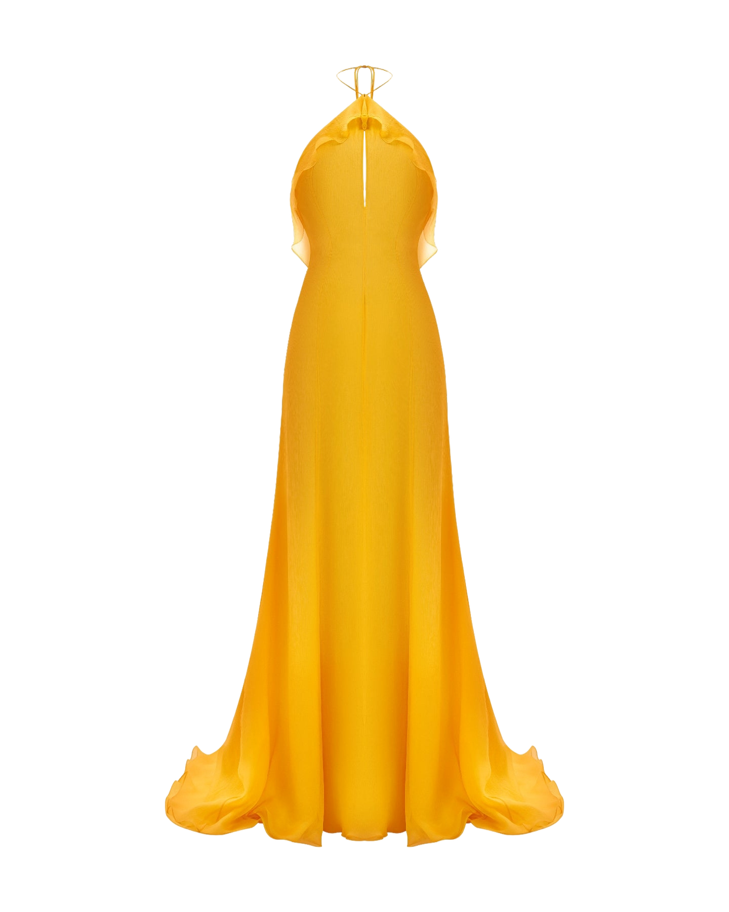 YVON | Orchidee Sabot De Venus | Women's Banana Yellow Maxi dresses von YVON