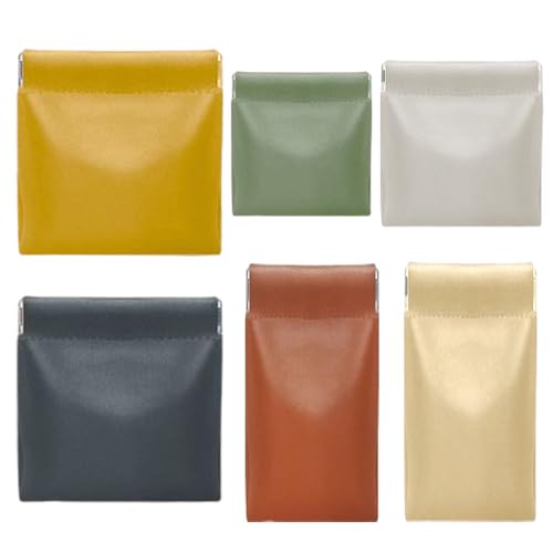 YVRUXIKN Kleine Make-up-Taschen für Geldbörse, selbstschließender Schnappverschluss, tragbar, kein Reißverschluss, Kosmetiktaschen aus PU-Leder für Reisen, Auto, den täglichen Gebrauch, hält Kopfhörer YVRUXIKN Kleine Make-up-Taschen für Geldbörse, selbstschließender Schnappverschluss, tragbar, kein Reißverschluss, Kosmetiktaschen aus PU-Leder für Reisen, Auto, den täglichen Gebrauch, hält Kopfhörer von YVRUXIKN