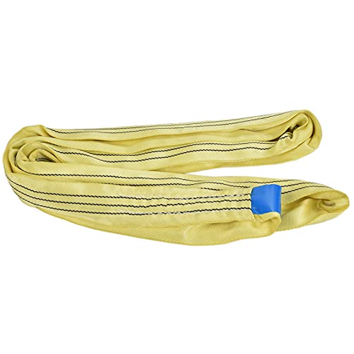 Runde Schlinge Weiche Hebezeuge Gurtband 3T Endlos Gurt Tragbares Gelbes PES -Material (#2) von YWBL-WH