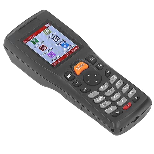 Tragbarer Barcode-Scanner, 2,4 GHz Barcode-Scanner Tragbarer 2,2-Zoll-Farbbildschirm 1D-Inventarscanner für Supermärkte, Barcode-Scanner von YWBL-WH