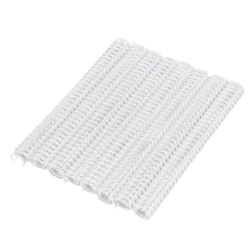 YWBL-WH 120 Blechkapazität Doppelschleife Spiralbindungsspule 100pcs Drahtbindungsstacheln für Berichte (White) von YWBL-WH