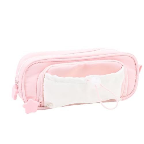 YWBL-WH Große Open -Layer -Bleistifthalter Schreibwarenbeutel für Büroschulenzubehör Pinkisch von YWBL-WH