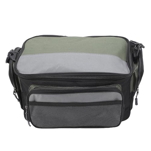 YWBL-WH Großkapazität Fischereiausrüstbeutel, Tragbarer Angreifer Organizer mit Mehreren Taschen, Hochwertiges Polyestermaterial, Verstellbare Schultergurte, Bequemes Tragerlebnis von YWBL-WH