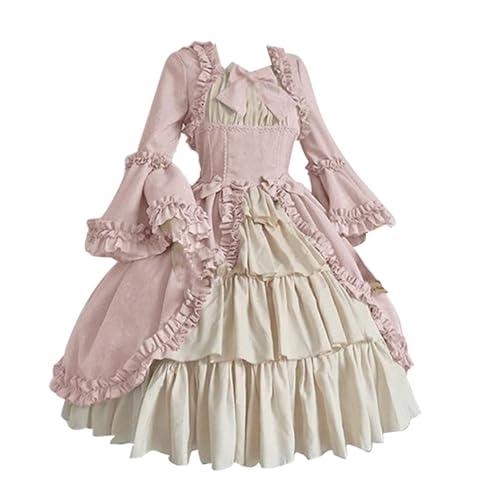 YWBleked Steampunk Röcke Punk Kleid,Karneval Renaissance Kostüm Damen Rokoko Ballkleid Cosplay Fasching Karneval Fasching Karneval Prinzessin Kleidung Cosplay Kostüm von YWBleked