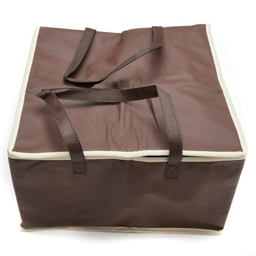 YWCulitivo Isolierte Lebensmittel-Liefertasche aus Vliesstoff, wasserdicht, Thermo-Pizzaträger für Camping, Mitnehmen, große Kapazität, 35,6 cm, Wärmer und Kühlbehälter, Kaffee, 44 x 44 x 25 cm, Wie YWCulitivo Isolierte Lebensmittel-Liefertasche aus Vliesstoff, wasserdicht, Thermo-Pizzaträger für Camping, Mitnehmen, große Kapazität, 35,6 cm, Wärmer und Kühlbehälter, Kaffee, 44 x 44 x 25 cm, Wie von YWCulitivo
