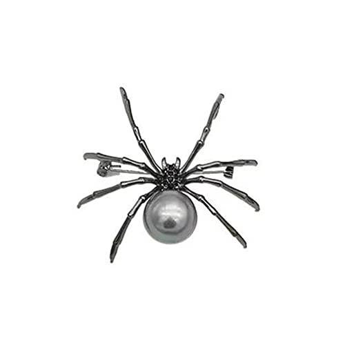 Brosche Vintage Brosche Brosche zum imitieren von brooches Dekor Body Pave Black Micro Pearl für Frauen Legt Vintage Blumenbrosche (A-Black, One Size) von YWJewly