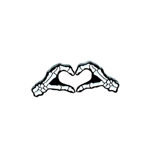 Broschen für Kleidung Mode Geschenk Brosche Simple Love A Emaille Damen Schmuck Paar Brosche Brosche Schmuckkleber Transparent (E-black, One Size) von YWJewly