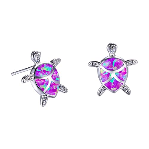 Der Ohrring Süße exquisite Opal Schildkröte Ohrringe Geschenk für Frauen Mädchen Freunde Mode Ohrringe Blaue Ohrhänger Für Damen (C, One Size) von YWJewly