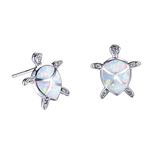 Der Ohrring Süße exquisite Opal Schildkröte Ohrringe Geschenk für Frauen Mädchen Freunde Mode Ohrringe Blaue Ohrhänger Für Damen (D, One Size) von YWJewly