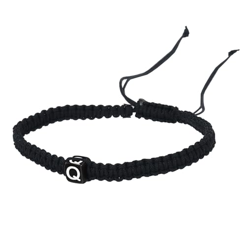 PäRchen Armband Anfangs-String-Armbänder für Frauen, Männer, Teenager, Mädchen, Jungen, handgefertigtes Seil, geflochtenes Armband, minimalistischer Schmuck, passende Uhrenarmband Für (Q, One Size) von YWJewly