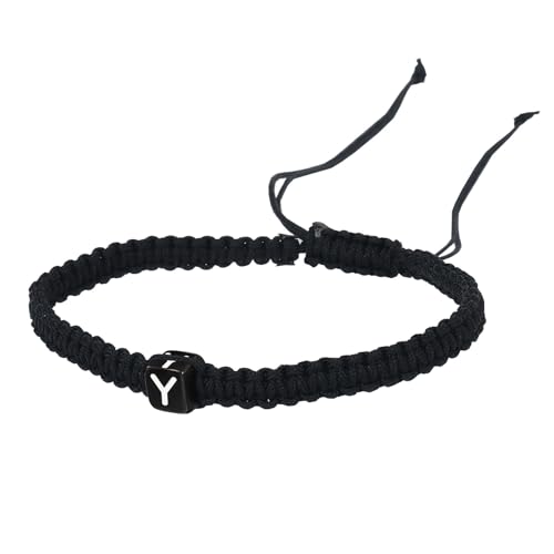 PäRchen Armband Anfangs-String-Armbänder für Frauen, Männer, Teenager, Mädchen, Jungen, handgefertigtes Seil, geflochtenes Armband, minimalistischer Schmuck, passende Uhrenarmband Für (Y, One Size) von YWJewly