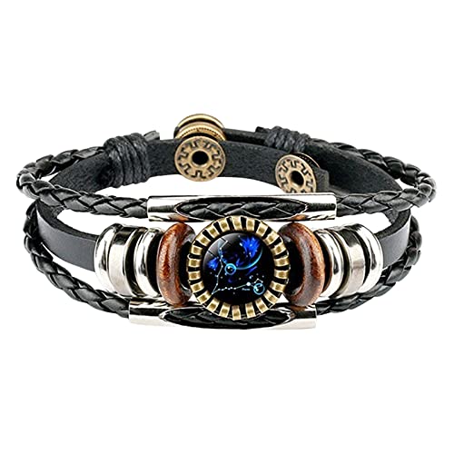 YWJewly Armbänder KnüPfen 12 Mode für Frauen Armbänder Charme Männer Armbänder Schmuck Konstellation Zubehör Armbänder Armband Eule (N, One Size) von YWJewly