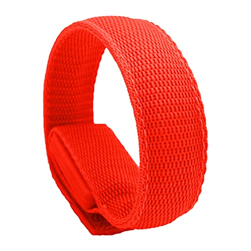 YWJewly Armbänder für Herren Outdoor-Belichtung Running Armband Radfahren Armband Sport doppelseitige Luminous Night Armbänder Männeruhr Mit Lederarmband (Red, One Size) von YWJewly