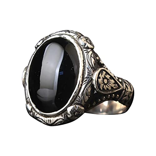 YWJewly Einfacher Modeschmuck Beliebtes Accessoire Tropfen-Liebhaber-hohler Art- Weisediamant-voller Ring-Ring-wasserförmige Ringe Hörbuch Der Der Ringe (Black, 10) von YWJewly
