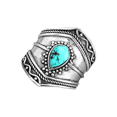 YWJewly Einfaches Twistt Ringe Bohemian Ring Worry Ring Plain Hammer Belt Ring Love Ring Männer Frauen Ringe Edelstahl Damen Schmal (Silver, 6) von YWJewly