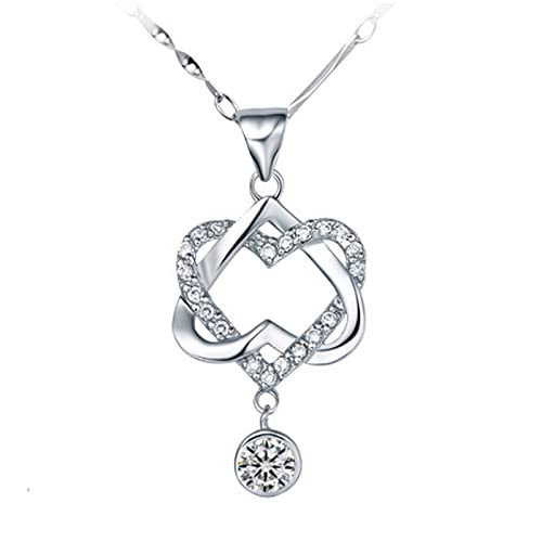 YWJewly Kette Herren Mit Anhänger 1 STÜCK Frauen Legierung Anhänger Halskette Harz Strass Dekor Kette Mode Schmuck Trecker Anhänger (5-Silver, One Size) von YWJewly