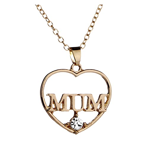 YWJewly Partner Kette Mama-Halskette zum Muttertag. Sinnvolle Verzierung zum Gedenken an die Halskette für Mama Engelsflügel Anhänger Silber (e-Gold, One Size) von YWJewly