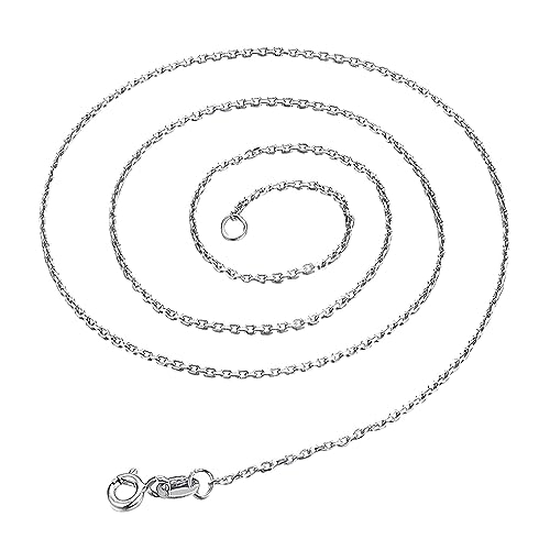 YWJewly Schmuck Geschenk für Freundin Ehefrau Mama 18 Halskette Silber Halskette ohne Anhänger Silberkette Halskette für Frauen Halskette Modern (c-Silver, One Size) von YWJewly