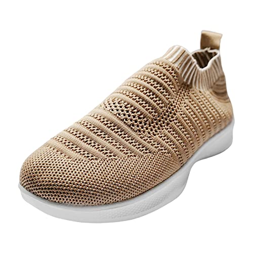 Freizeit Damen Slip On Travel Soft Sole Bequeme Schuhe Outdoor Mesh Runing Mode Sport Atmungsaktive Schuhe Damenschuhe Gr. 41 von YWLINK