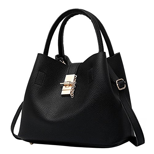 YWLINK Weiches PU Damen Handtasche Klassisch Tasche Frauen Volltonfarbe Elegant Schultertaschen von YWLINK