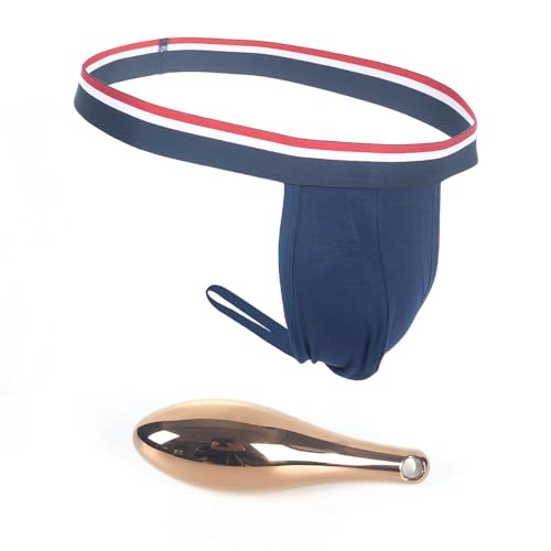 YWZAO Analplugs Unterhose Thong Schwarz Männlich Kombination N18 (Kombination E, 36-40) von YWZAO