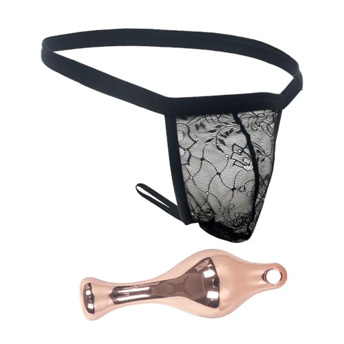 YWZAO Analplugs Unterhose Thong Spitze Männlich N12 (Kombination G, 32-36) von YWZAO