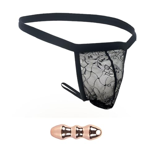 YWZAO Analplugs Unterhose Thong Spitze Männlich N12 (Kombination H, 32-36) von YWZAO