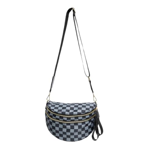 wasserdichte Damen-Umhängetasche | Großes Reise-Sling | Verstellbare Hüfttasche | Nylon-Organizer (Q,Medium) von YWeiLiangSan