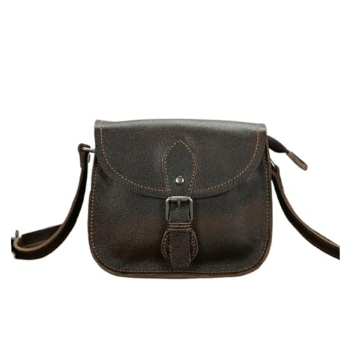 YXADGML Crossbody Bag Damen Damen Leder Umhängetasche Leder Umhängetaschen Designer Damen Umhängetasche Vintage Damen Tasche(Coffee) von YXADGML