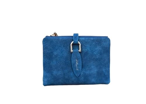 YXADGML Geldbörse Damen Mode Frauen Kurze Geldbörsen Vintage PU Leder Dame Druckknopf Kurze Kupplung Brieftasche Kleine Matte Frauen Brieftasche Weiblichen Geldbeutel(BBU) von YXADGML