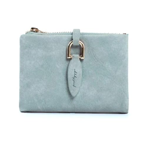 YXADGML Geldbörse Damen Mode Frauen Kurze Geldbörsen Vintage PU Leder Dame Druckknopf Kurze Kupplung Brieftasche Kleine Matte Frauen Brieftasche Weiblichen Geldbeutel(BU) von YXADGML