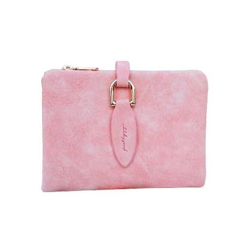 YXADGML Geldbörse Damen Mode Frauen Kurze Geldbörsen Vintage PU Leder Dame Druckknopf Kurze Kupplung Brieftasche Kleine Matte Frauen Brieftasche Weiblichen Geldbeutel(PK) von YXADGML