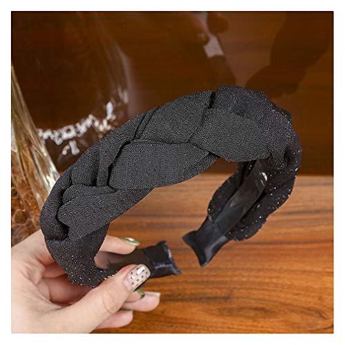 Einfarbiges Samt-Zopf-Stirnband mit Zähnen, rutschfestes Gesichtswaschen-Haarband für Damen, geknotete Kopfbedeckung, Haargummis, überkreuzte Haarreifen, Haarring, Haarspangen, Retro-Verzierungen Einfarbiges Samt-Zopf-Stirnband mit Zähnen, rutschfestes Gesichtswaschen-Haarband für Damen, geknotete Kopfbedeckung, Haargummis, überkreuzte Haarreifen, Haarring, Haarspangen, Retro-Verzierungen von YXBZKGDCNG
