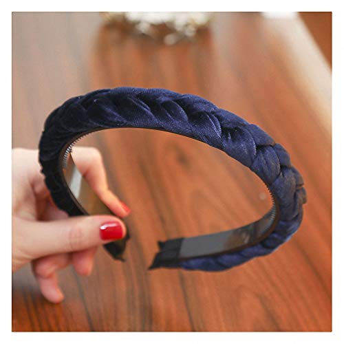 Einfarbiges Samt-Zopf-Stirnband mit Zähnen, rutschfestes Gesichtswaschen-Haarband für Damen, geknotete Kopfbedeckung, Haargummis, überkreuzte Haarreifen, Haarring, Haarspangen, Retro-Verzierungen Einfarbiges Samt-Zopf-Stirnband mit Zähnen, rutschfestes Gesichtswaschen-Haarband für Damen, geknotete Kopfbedeckung, Haargummis, überkreuzte Haarreifen, Haarring, Haarspangen, Retro-Verzierungen von YXBZKGDCNG