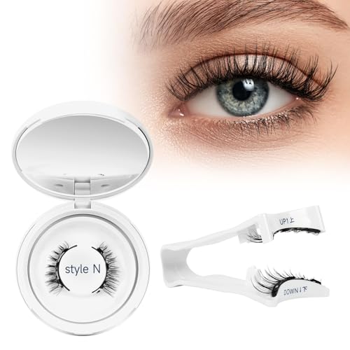 Magnetisch mit Applikator, magnetisch, kein Kleber erforderlich, 1 Paar wiederverwendbare magnetische Augen ohne Eyeliner, Augenmagnetisch, einfach zu verwenden und zu entfernen (Stil C2) von YXBZKGDCNG