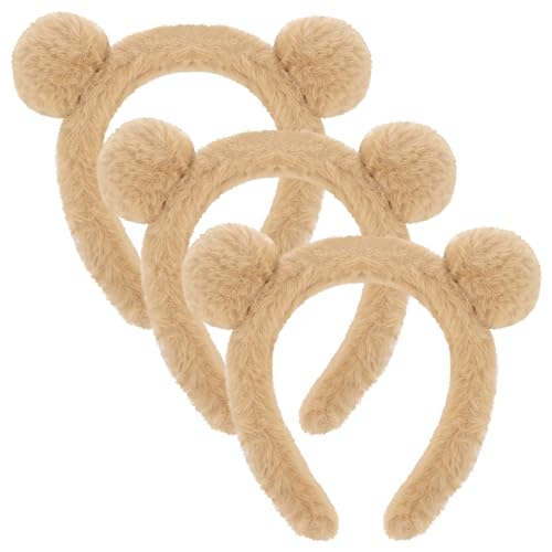 Ohren-Hautpflege-Stirnbänder zum Waschen von Gesicht und Make-up, für Spa und Party, Haare, 3 Stück von YXBZKGDCNG