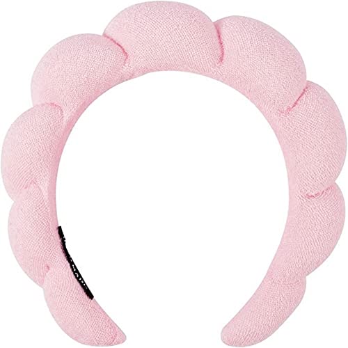 Spa-Stirnband für Damen, flauschiger Schwamm-Stirnbänder zum Waschen des Gesichts, Haar-Stirnband für Hautpflege, Make-up-Entfernung, Dusche, weiches, saugfähiges Handtuchgewebe von YXBZKGDCNG