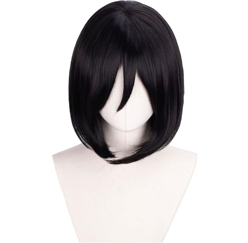 Attack On Titan Cosplay Wig Mikasa.Ackerman Cosplay Wig Anime Cosplay Wig von YXCC-SEN