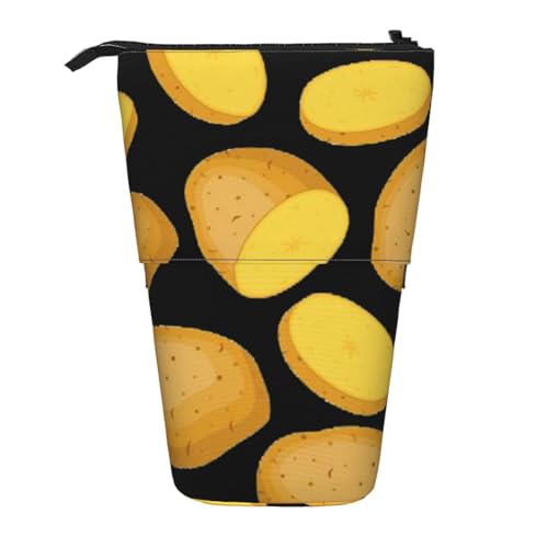 YXDVPALNE Gemüsekartoffel, Teleskop-Federmäppchen, Ständer-Federmäppchen mit Reißverschluss-Stiftetasche von YXDVPALNE