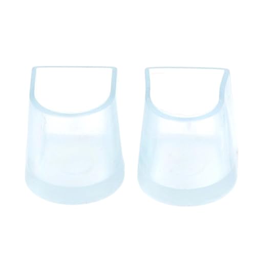 YXINAER Absatzschoner High Heels 1 paar Latin Dance Schuhe Transparente Schuh Abdeckungen Kappe Pflege Strapazierfähig Hohe Heeler Hochzeit Ferse Protektoren Stopper(Transparent L) von YXINAER