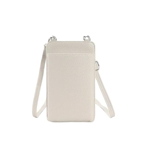 YXINAER Damen Messenger Bags Kleine Schultertasche for Handy Crossbody Geld Geldbörse Carder Halter Handy Umhängetasche(Beige) von YXINAER