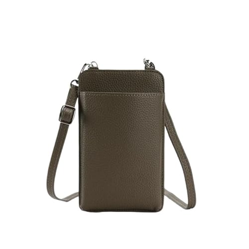 YXINAER Damen Messenger Bags Kleine Schultertasche for Handy Crossbody Geld Geldbörse Carder Halter Handy Umhängetasche(Coffee) von YXINAER