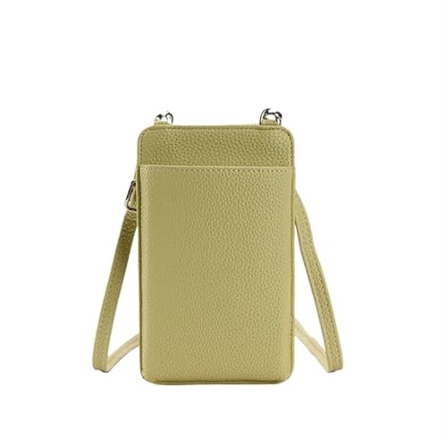 YXINAER Damen Messenger Bags Kleine Schultertasche for Handy Crossbody Geld Geldbörse Carder Halter Handy Umhängetasche(Green) von YXINAER