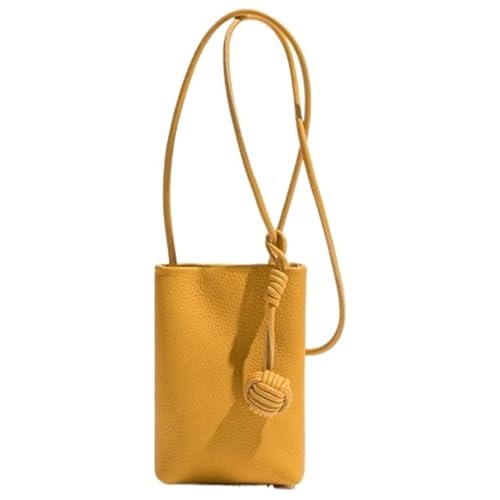 YXINAER Damen Umhängetasche aus echtem Leder, kleine Handytasche, leichte Schultertasche, Reisegeldbörse for Handy Umhängetasche(Color12) von YXINAER