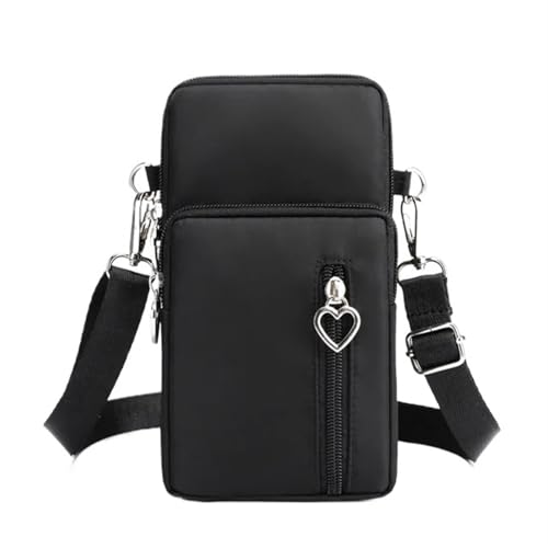 YXINAER Handytasche Damen Umhängetasche Hängender Hals Münzgeldbörse Vertikale Handtasche All-Match Mini Kleine Handy Umhängetasche(Color 1) von YXINAER