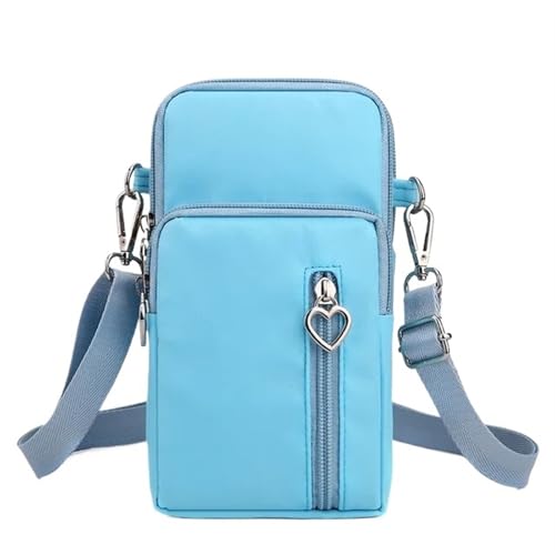 YXINAER Handytasche Damen Umhängetasche Hängender Hals Münzgeldbörse Vertikale Handtasche All-Match Mini Kleine Handy Umhängetasche(Color 10) von YXINAER
